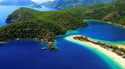 Ege Bölgesi ve Muğla Turistik Alanlar Haritası